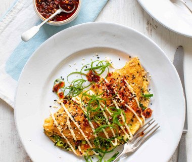 Crispy Rice Green Onion Omelette 0416 (1)