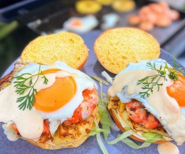 Double down egg and prawn rolls 1