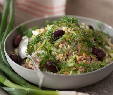 Tuna, Rice, Dill and Egg salad