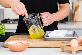 Whisking egg whites