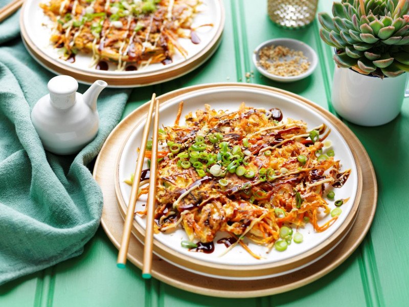 BBQ Chicken Okonomiyaki