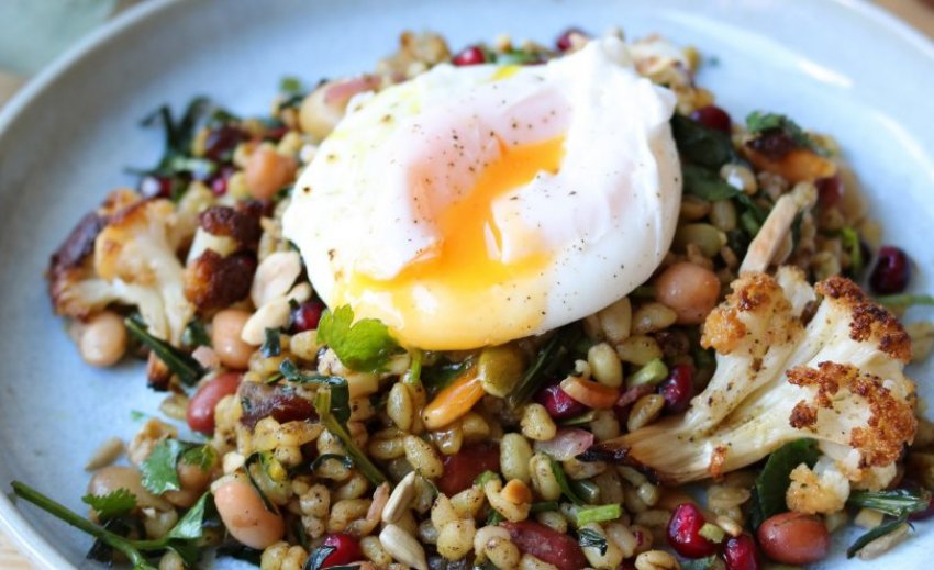 Bourghal Wheat Salad with Poached Egg 2 Website