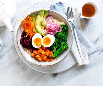 Egg buddha bowl