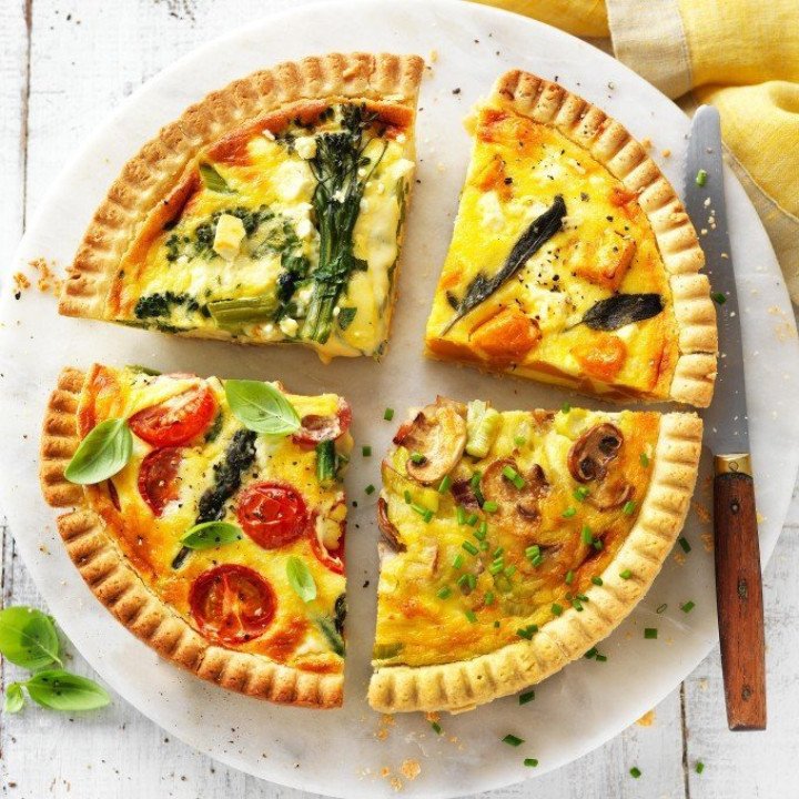 Eggs Quiche 4ways