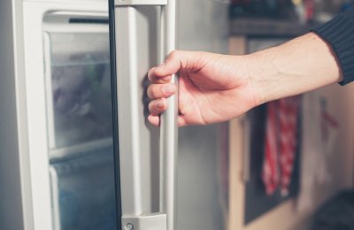 Freezer door opening