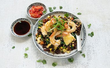 Fried Black Rice with Eggs Prawns Jo McMillan 2 lores