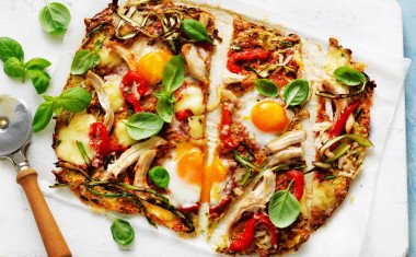 HEART HEALTHY BREAKFAST PIZZA with ZUCCHINI EGGS AUS EGGS PART THREE SEPT 2020  8813 midres