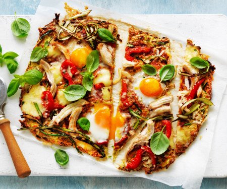 HEART HEALTHY BREAKFAST PIZZA with ZUCCHINI EGGS AUS EGGS PART THREE SEPT 2020 8813 midres