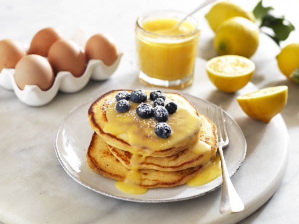 lemon curd pancakes