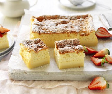 Magic custard cake slice 6376