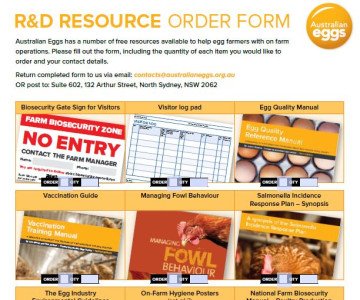 R&D Resource Order Form