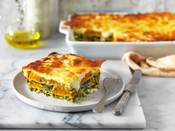 Pumpkin & Spinach Lasagne