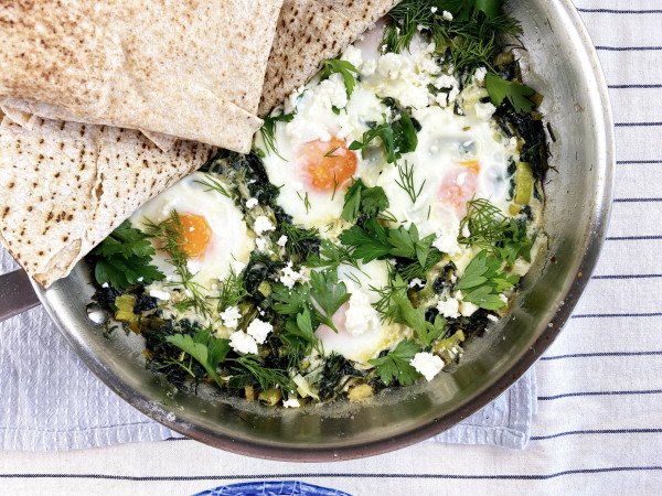 spanakopita eggs