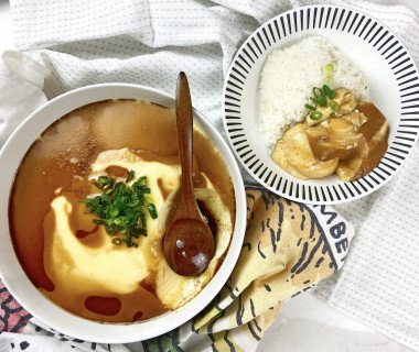 Steamed egg custard 4