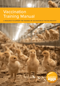 Vaccination training manual 2026