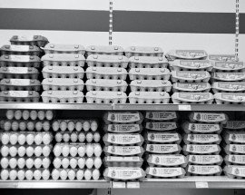 eggs on shelf