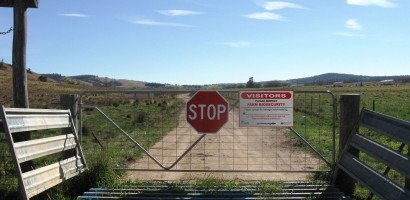 Biosecurity sign