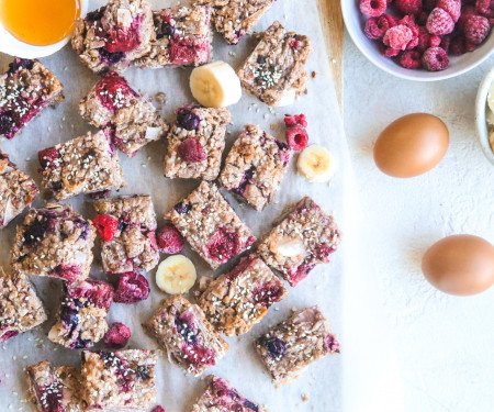 banana crumble muesli bars