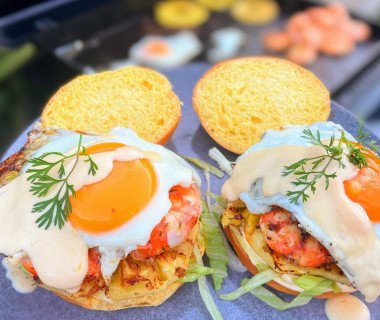 Double down egg and prawn rolls 1