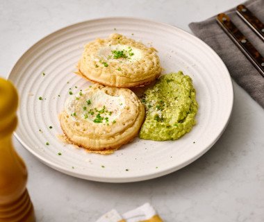 Egg Parmesan Crusted Crumpets (1)