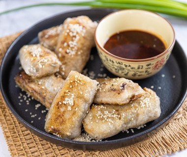 GCBC16 EP52 Egg and Mushroom Pot Sticker Dumplings 1L0A5220 1