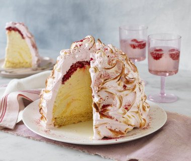 Lemon Curd Pink Raspberry Bomb Alaska 1373