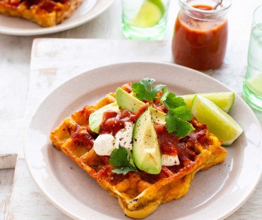 Mexican Omelette Waffles 0424 (2)
