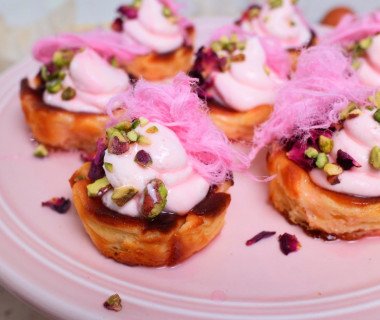 Mini Rose Basque Cheescakes 2