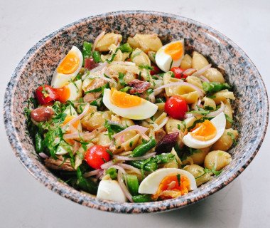 Nicoise pasta salad 1 1