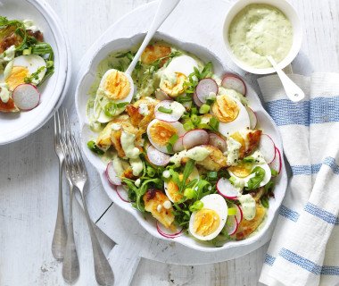 Smashed Potato Egg Salad Green Goddess May 1482