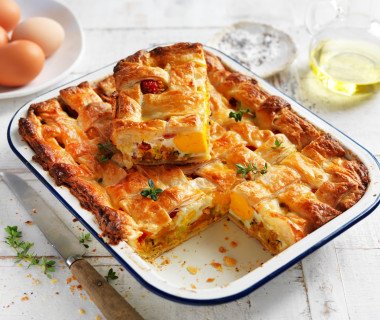 Veggie egg bacon pie 0424 resized