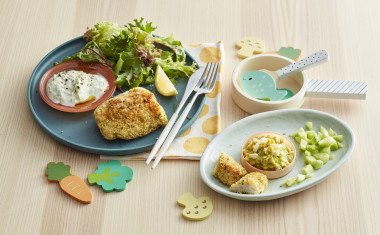 Crumbed Fish Dill Lemon Cucumber Yoghurt Baby Meal Breakout Whisk Eggs 240320 CrumbedFish 005 lores