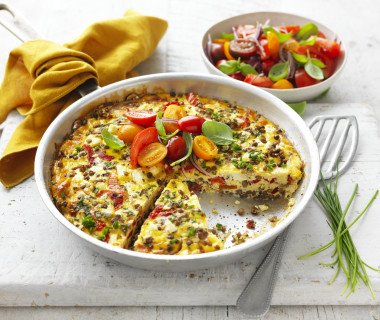 Healthy lentil frittata 0290
