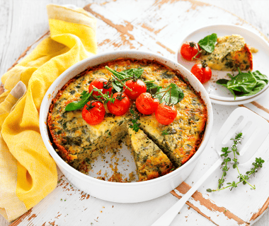 Quinoa spinach egg bake resized