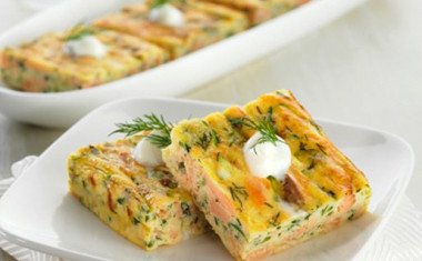 Smoked Trout Frittata Squares