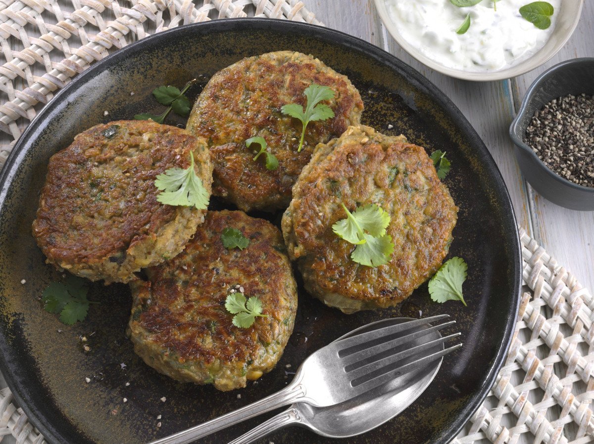Spicy Lentil Chickpea Patty