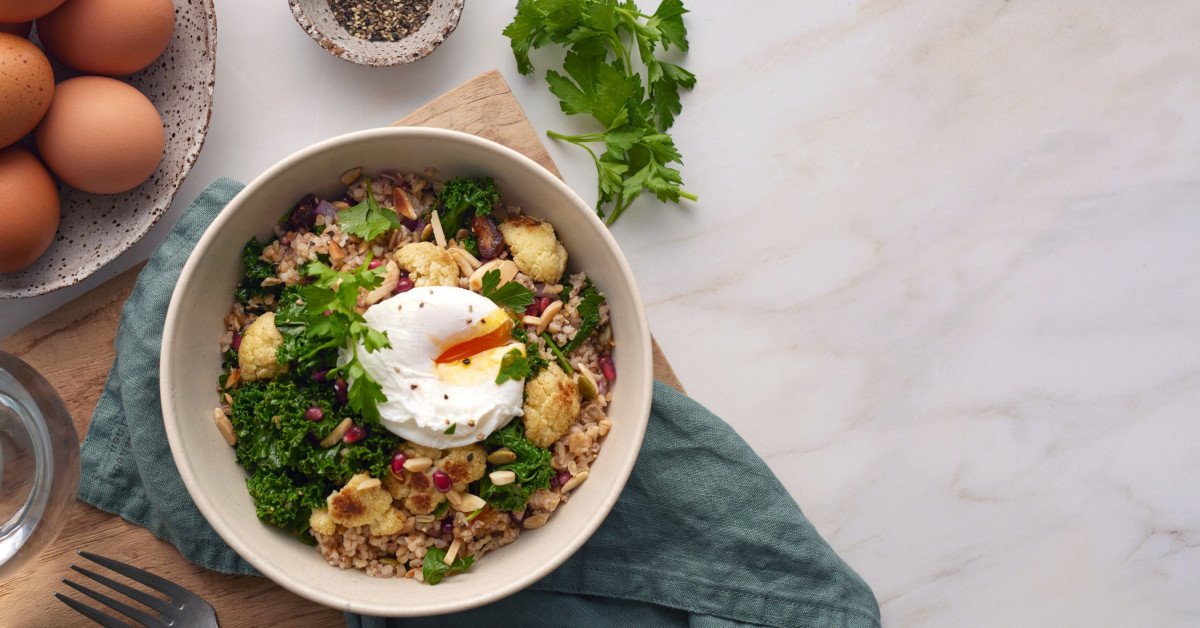 Recipe: Bourghal Wheat Salad with a Poached Egg