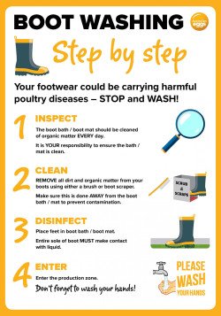 Biosecurity Poster Boot Washing