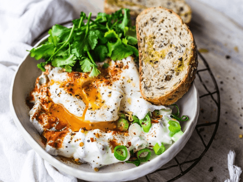 Turkish Eggs and Sourdough